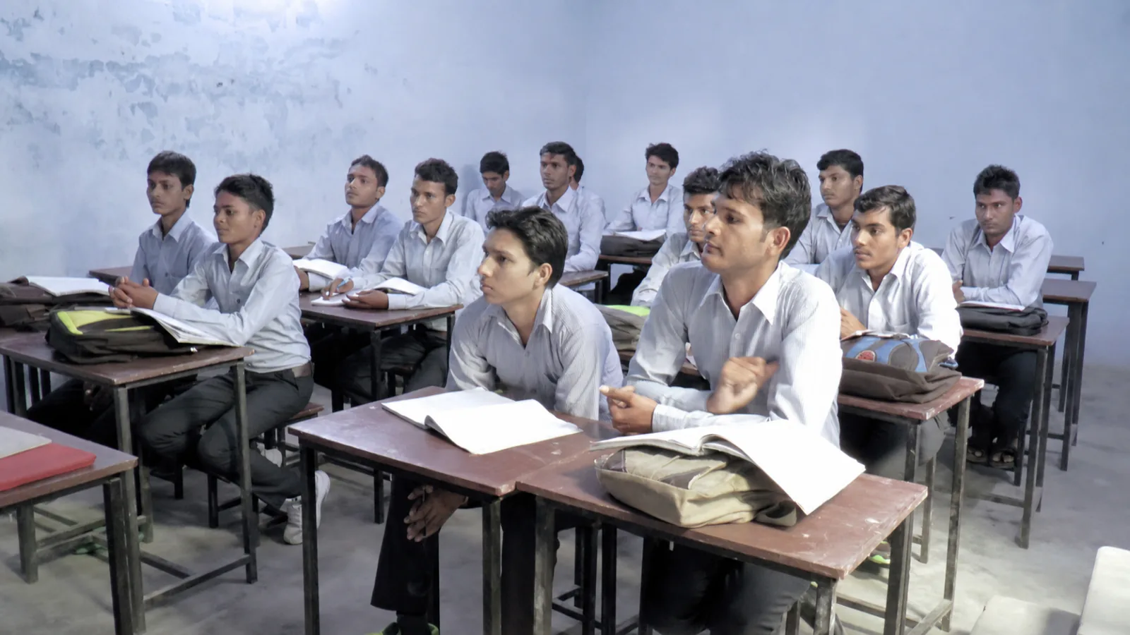 Navodya ITI students attending a classroom lesson